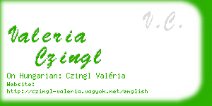 valeria czingl business card