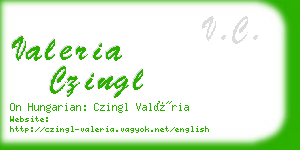 valeria czingl business card